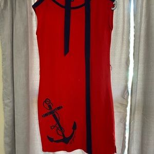 Red and black Tommy Hilfiger dress